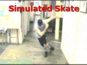 Off-ice Simulated Hockey Skating
